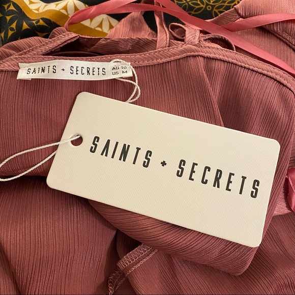 Mauve saints and secrets cowl neck mini dress - Picture 8 of 9